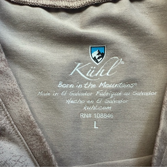 KÜHL Born in the Mountains Sleeveless Tank Top Women’s Large – Taupe Tie-Dye - Picture 4 of 5